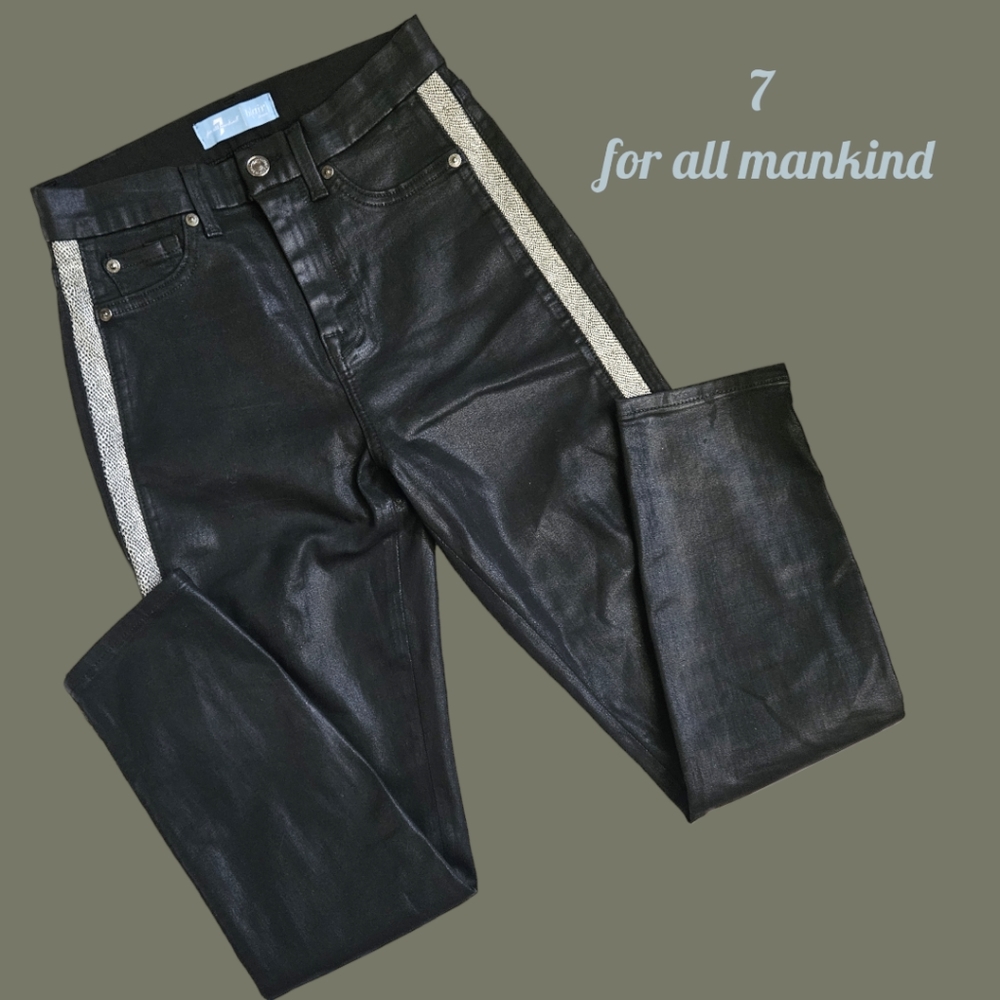 7 for all mankindkind high waist crop jean